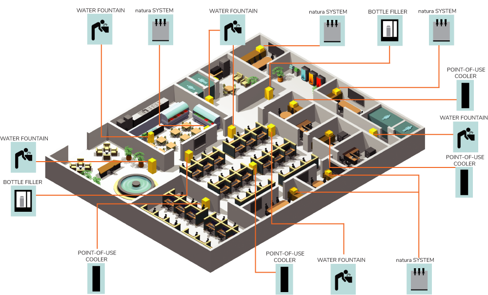 corporate map coolers